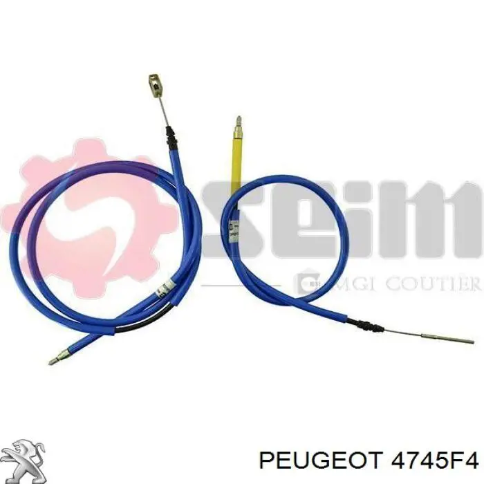 4745F4 Peugeot/Citroen cable de freno de mano trasero izquierdo