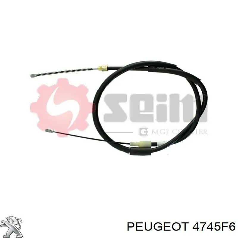 4745F6 Peugeot/Citroen cable de freno de mano trasero izquierdo