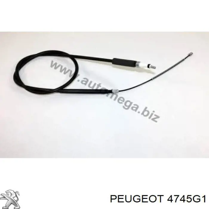 4745G1 Peugeot/Citroen cable de freno de mano trasero derecho