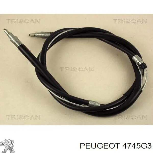 4745G3 Peugeot/Citroen cable de freno de mano trasero derecho/izquierdo