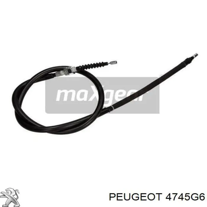 4745G6 Peugeot/Citroen cable de freno de mano trasero derecho