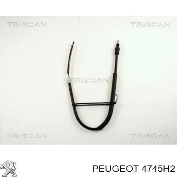 4745H2 Peugeot/Citroen cable de freno de mano trasero derecho