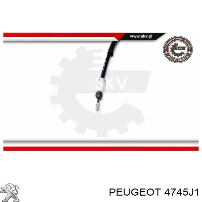 4745J1 Peugeot/Citroen cable de freno de mano trasero derecho/izquierdo