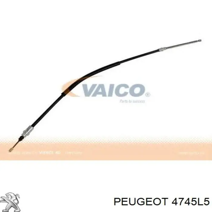 4745L5 Peugeot/Citroen cable de freno de mano trasero derecho