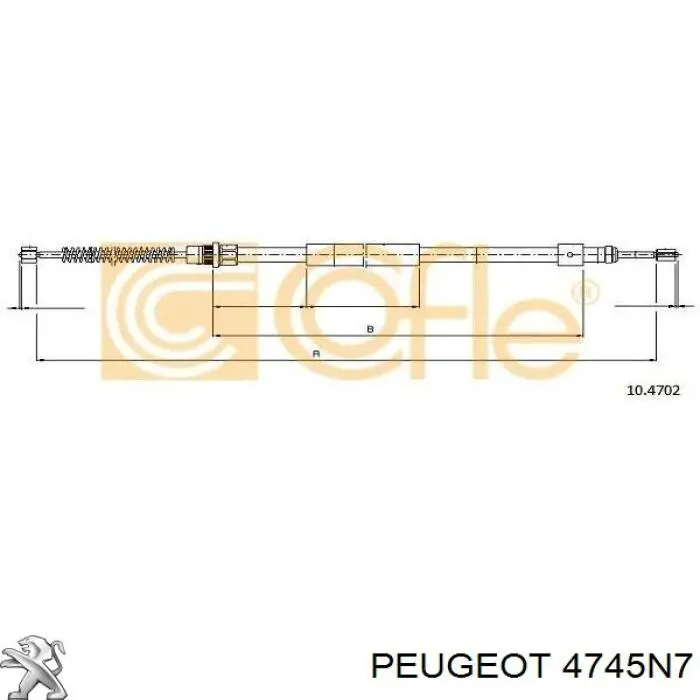 Cable de freno de mano trasero derecho/izquierdo SPJ 909301 precio, desde 11,45 EUR