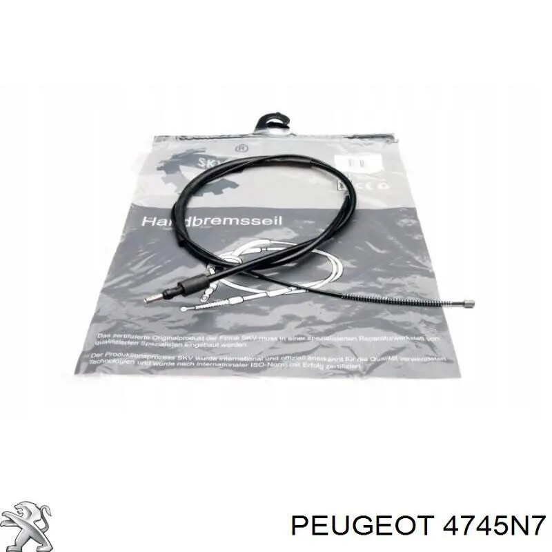 E074009 Peugeot/Citroen cable de freno de mano trasero derecho/izquierdo