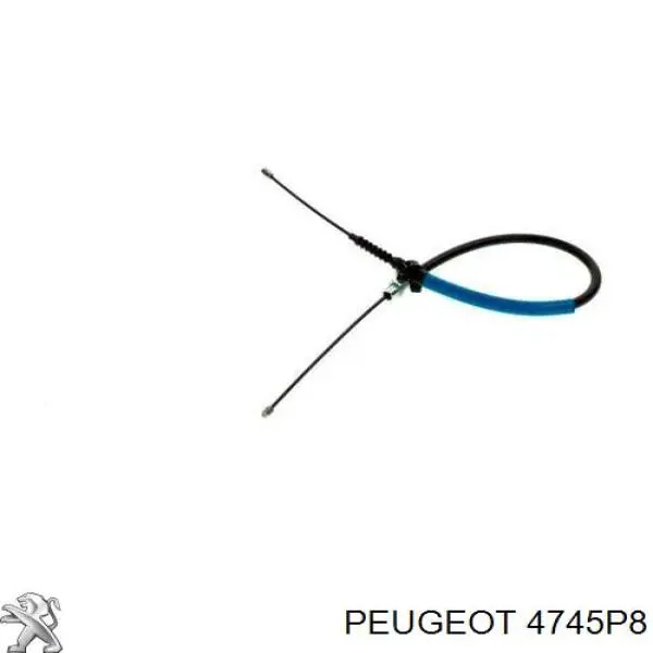 Cable de freno de mano trasero izquierdo para Peugeot 607 (9D, 9U)