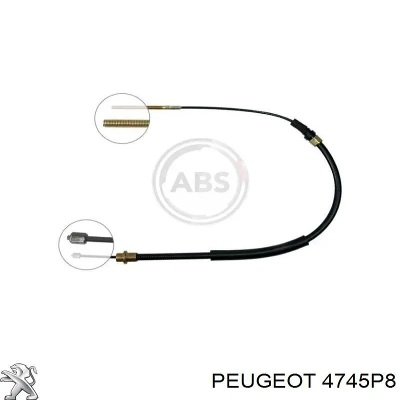 Comprar 4745P8 Peugeot/Citroen Cable de freno de mano trasero izquierdo