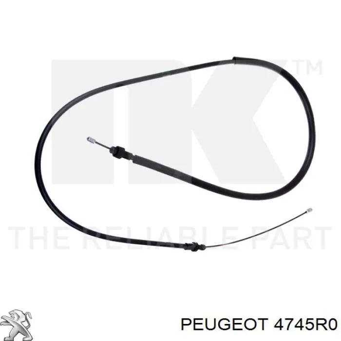 4745R0 Peugeot/Citroen cable de freno de mano trasero derecho