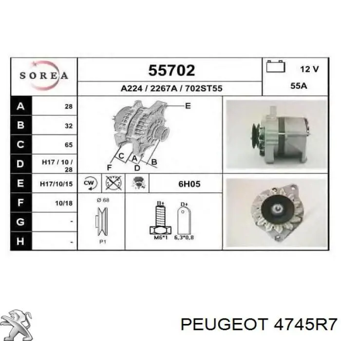 3502191 Adriauto cable de freno de mano delantero