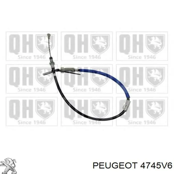 Cable del freno de estacionamiento delantero Peugeot/Citroen 4745V6 precio, desde 21,11 EUR