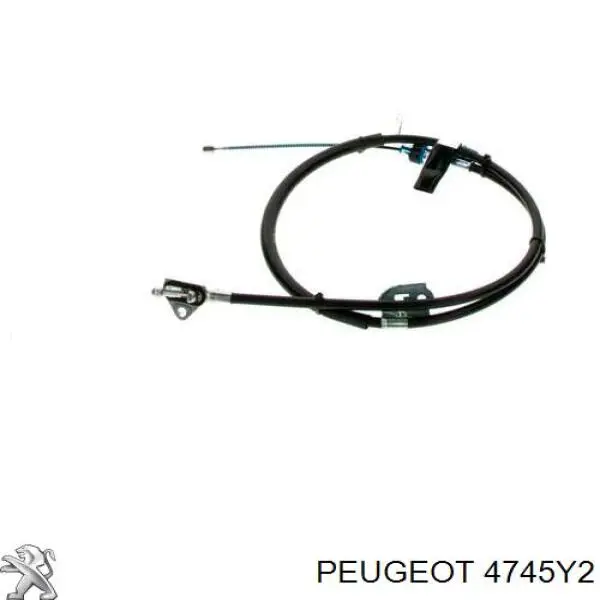 4745Y2 Peugeot/Citroen cable de freno de mano trasero derecho