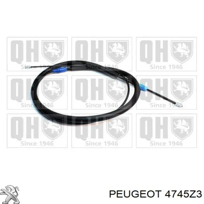 4745Z3 Peugeot/Citroen cable de freno de mano trasero derecho/izquierdo