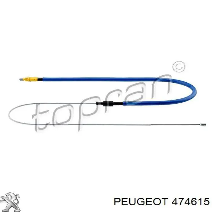 2001406 Beca Cables Cable de freno de mano trasero derecho/izquierdo