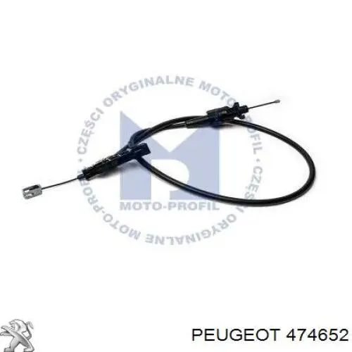 Cable de freno de estacionamiento delantero 474652 Peugeot/Citroen
