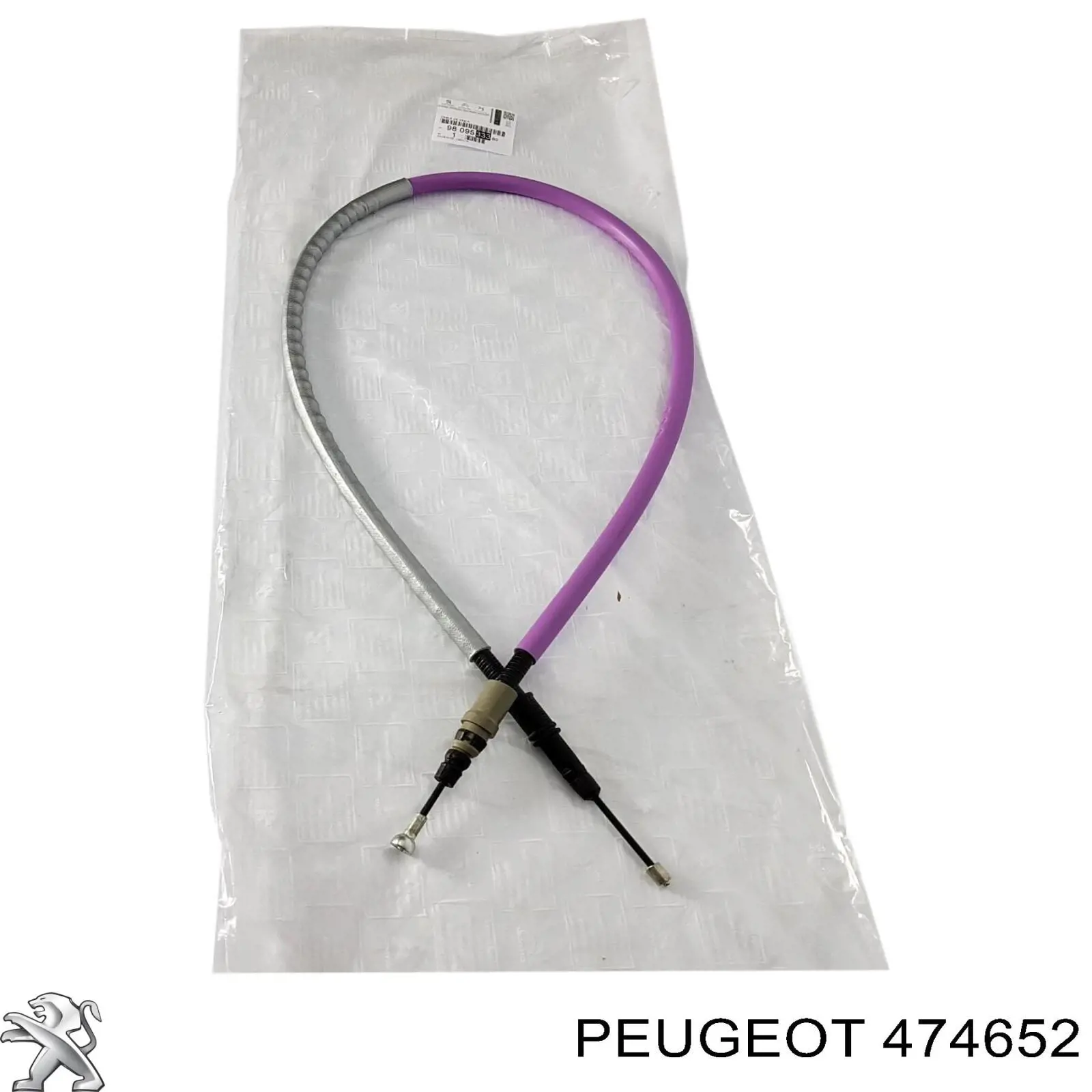 474652 Peugeot/Citroen Cable de freno de mano delantero 