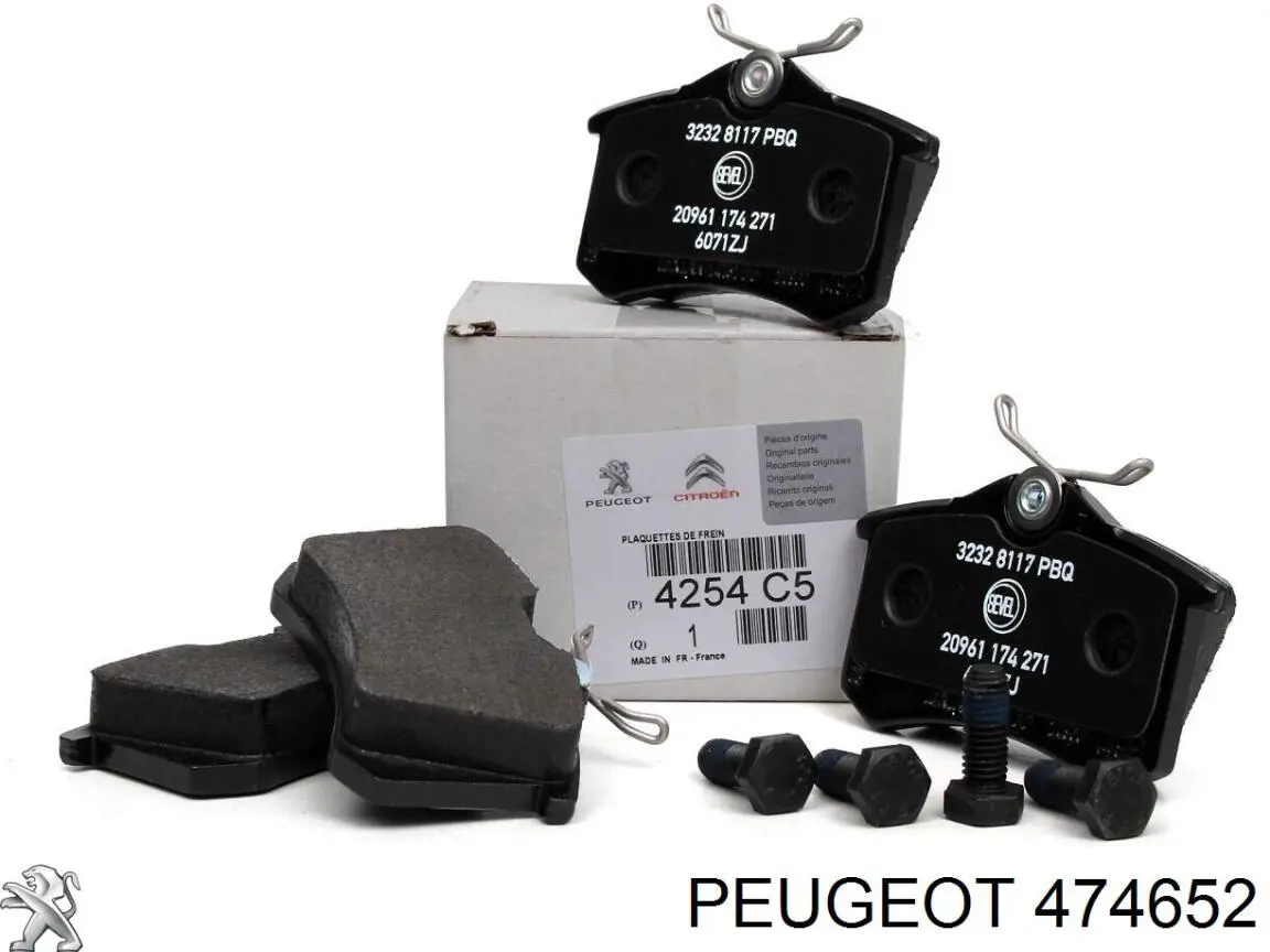 Cable para freno de mano delantero Peugeot/Citroen 474652