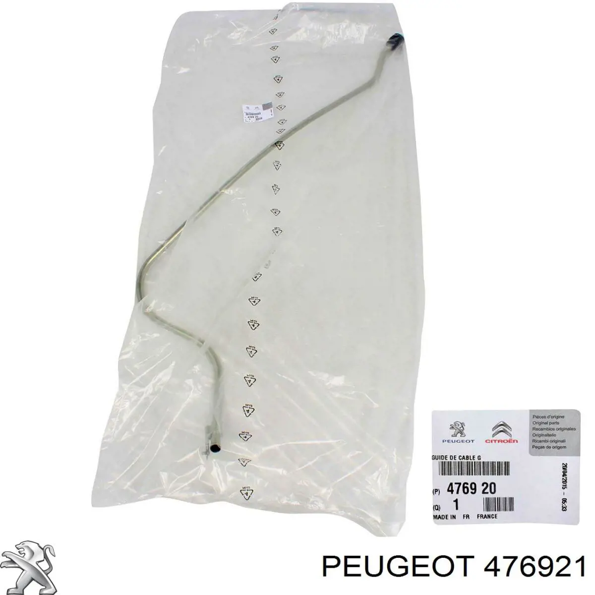Guía del cable del freno de mano 476921 Peugeot/Citroen