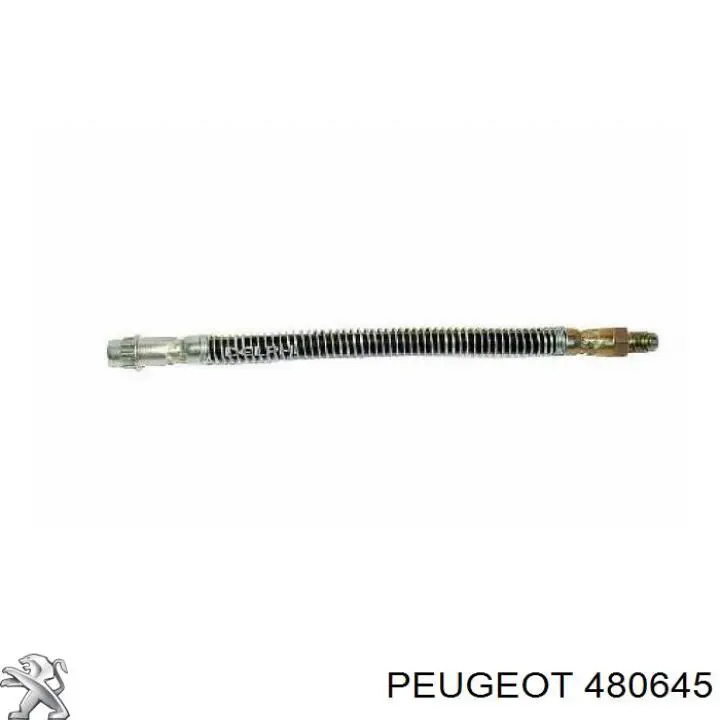 Latiguillo de freno trasero 480645 Peugeot/Citroen