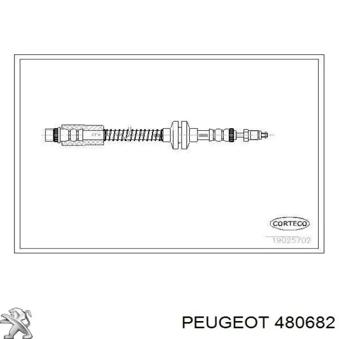 480682 Peugeot/Citroen latiguillo de freno delantero