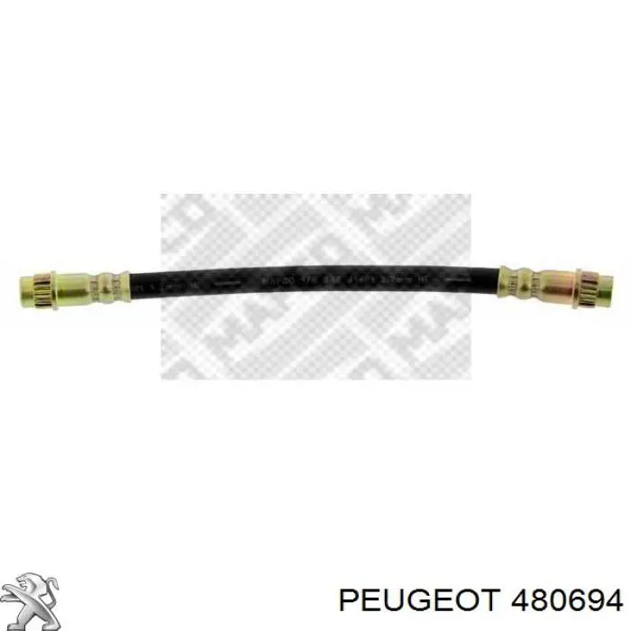 480694 Peugeot/Citroen latiguillos de freno trasero derecho