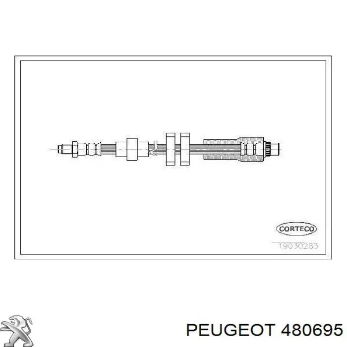 Latiguillos de freno delantero Peugeot/Citroen 480695 precio, desde 13,00 EUR