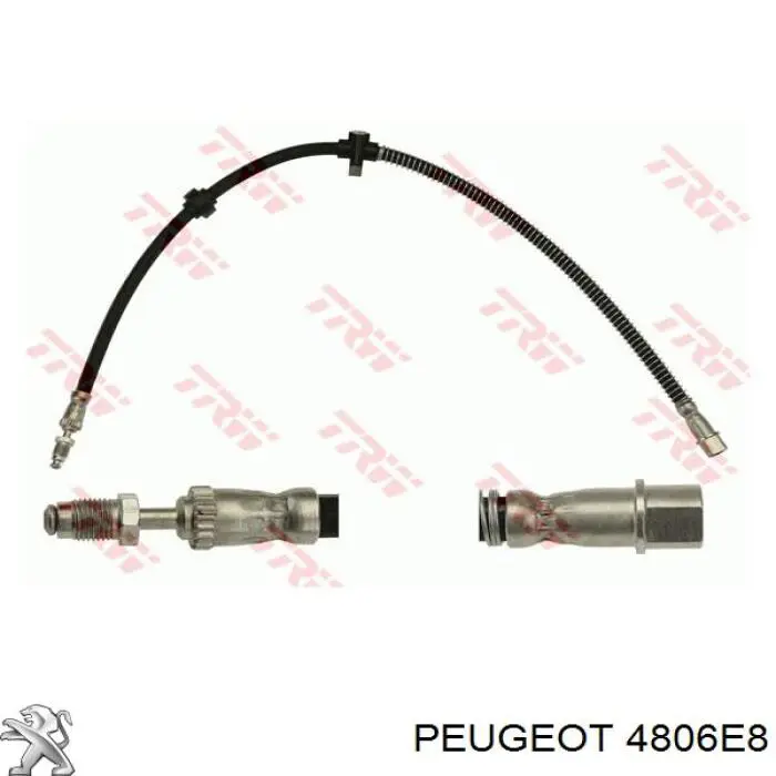 4806E8 Peugeot/Citroen tubo flexible de frenos trasero derecho