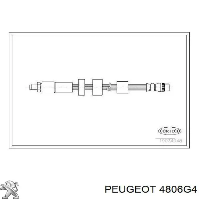 Latiguillos de freno delantero Peugeot/Citroen 4806G4 precio, desde 8,83 EUR