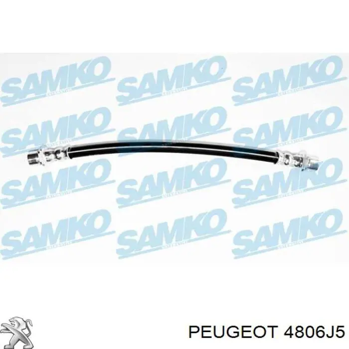 4806J5 Peugeot/Citroen tubo flexible de frenos trasero