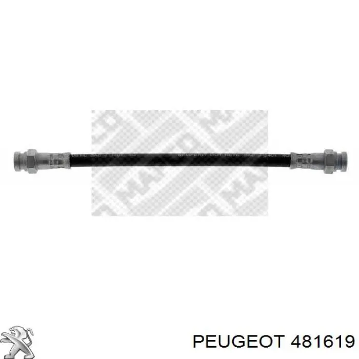 481619 Peugeot/Citroen latiguillo de freno trasero