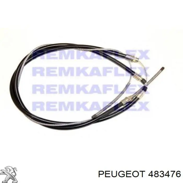 483476 Peugeot/Citroen cable de freno de mano trasero derecho/izquierdo