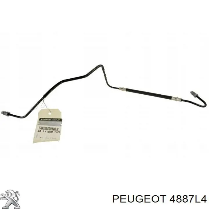 4887L4 Peugeot/Citroen Manguera de freno trasera