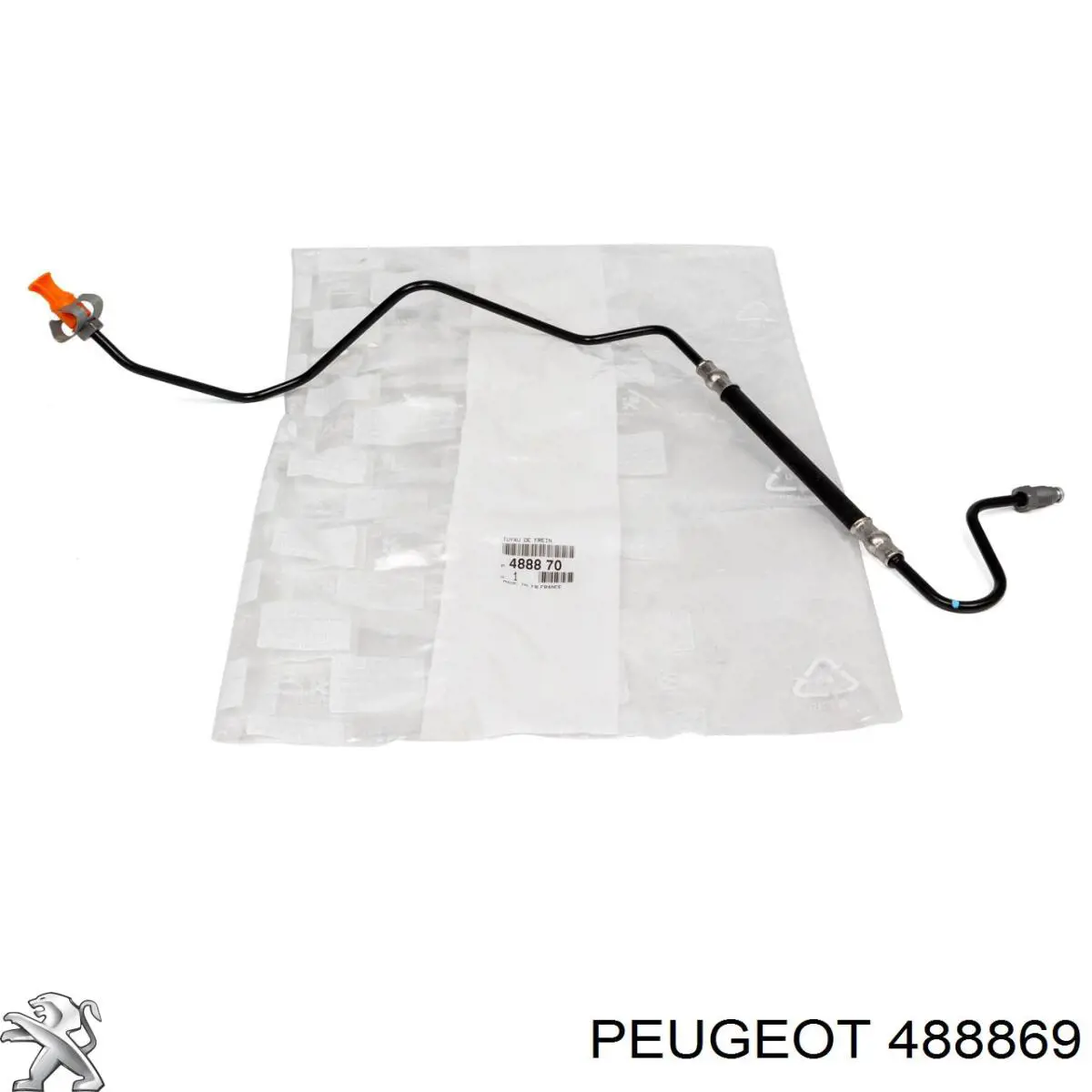 488869 Peugeot/Citroen latiguillo de freno trasero izquierdo