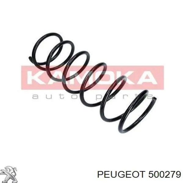 500279 Peugeot/Citroen muelle de suspensión eje delantero