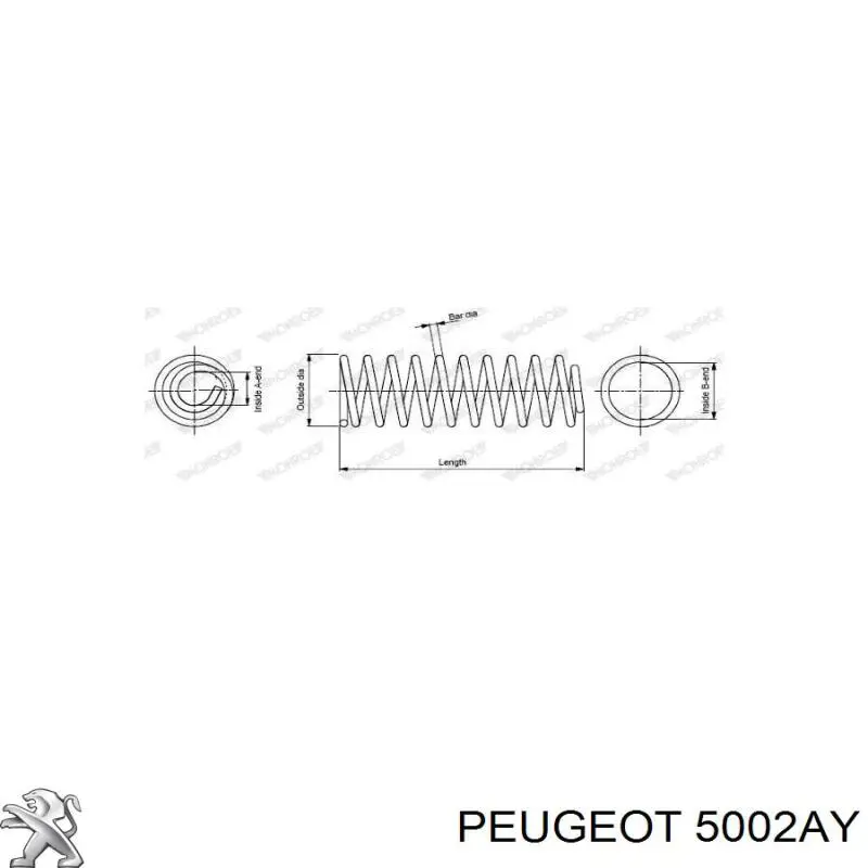 Muelle delantero Peugeot/Citroen 5002AY precio, desde 49,99 EUR