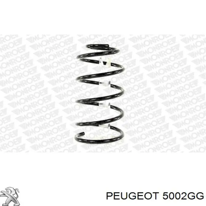 5002GG Peugeot/Citroen muelle de suspensión eje delantero