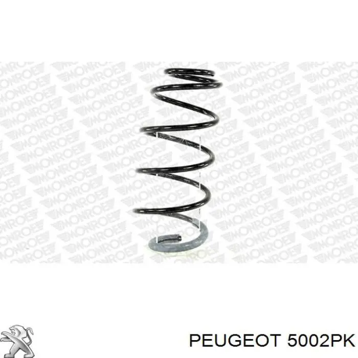 5002PK Peugeot/Citroen muelle de suspensión eje delantero