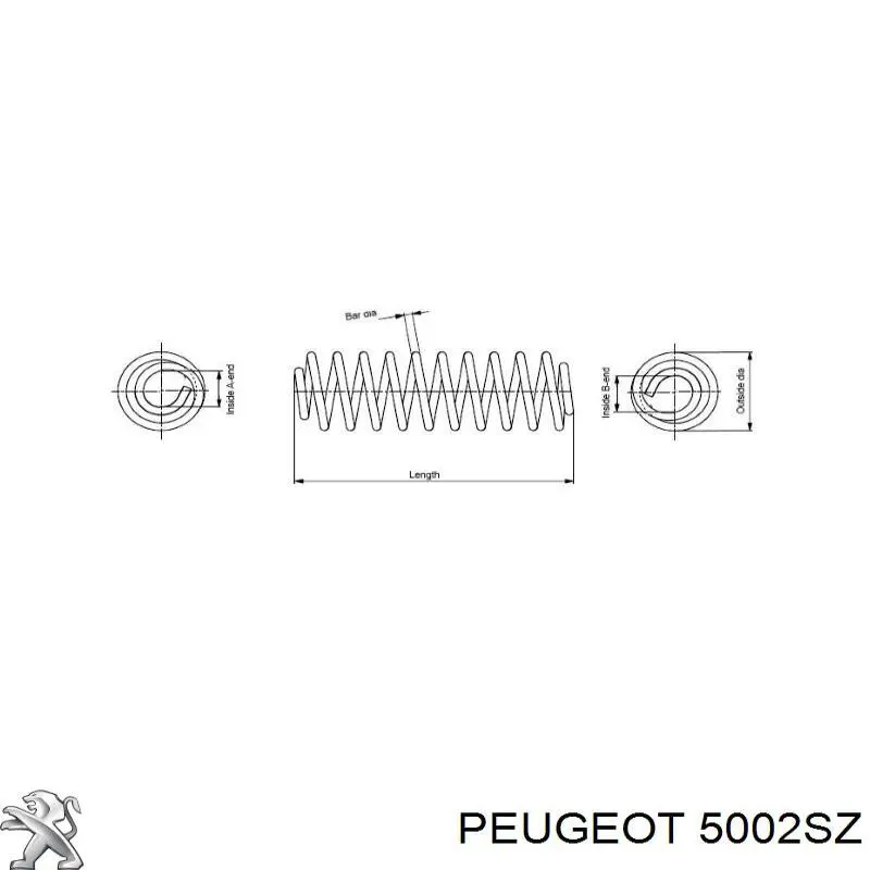 Muelle delantero Peugeot/Citroen 5002SZ precio, desde 32,29 EUR