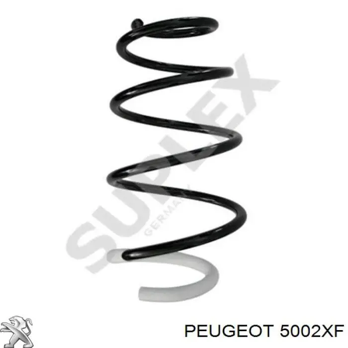 5002XF Peugeot/Citroen muelle de suspensión eje delantero