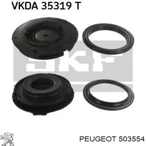 Rodamiento de soporte del amortiguador delantero Peugeot/Citroen 503554 precio, desde 16,89 EUR