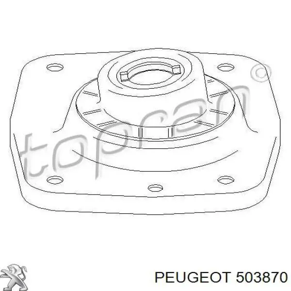 503870 Peugeot/Citroen soporte amortiguador delantero derecho