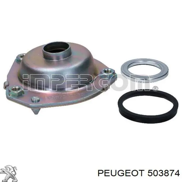 503874 Peugeot/Citroen soporte amortiguador delantero derecho