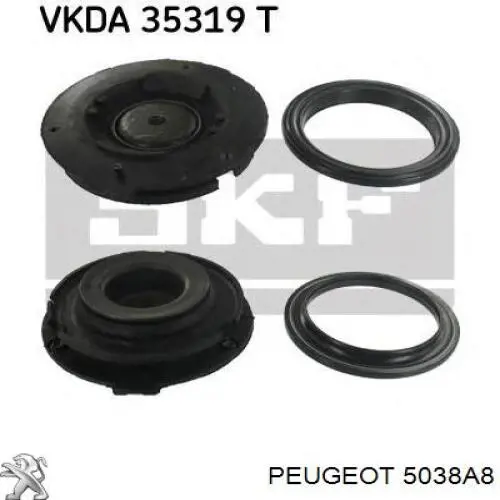 Soporte del amortiguador delantero Peugeot/Citroen 5038A8 precio, desde 29,25 EUR