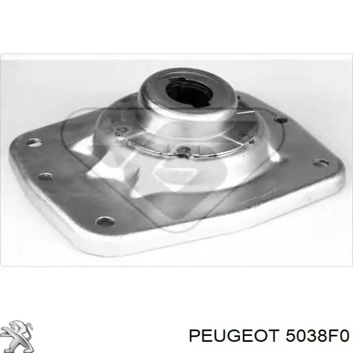 5038F0 Peugeot/Citroen soporte amortiguador delantero derecho