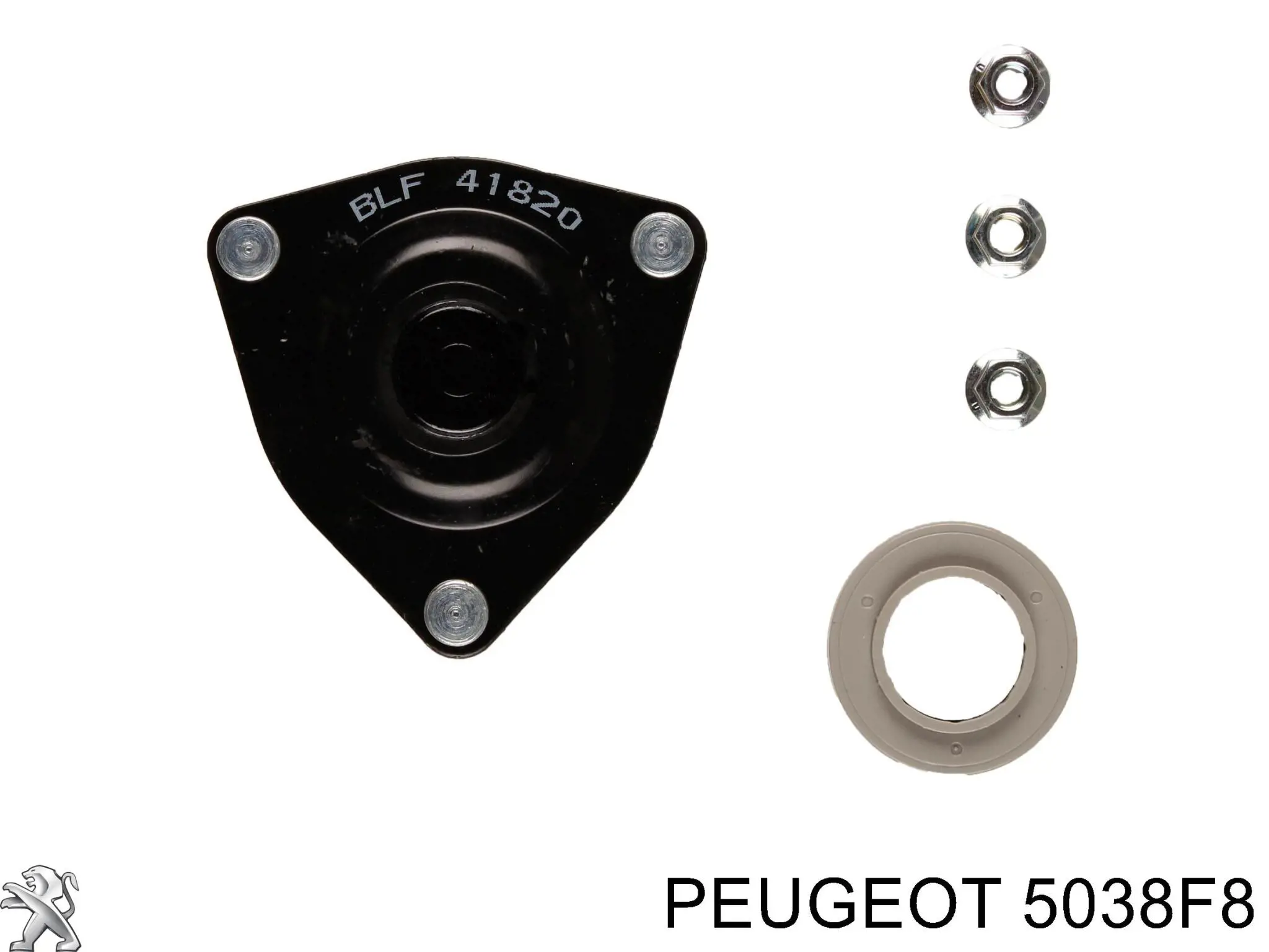 5038F8 Peugeot/Citroen soporte amortiguador delantero