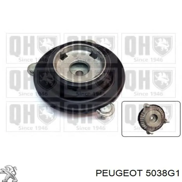 5038G1 Peugeot/Citroen soporte amortiguador delantero