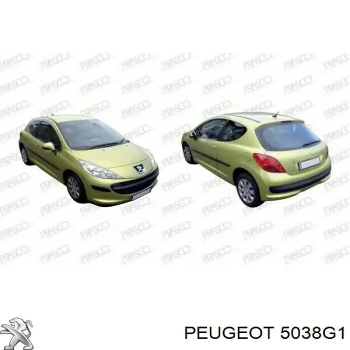 Comprar 5038G1 Peugeot/Citroen Soporte del amortiguador delantero