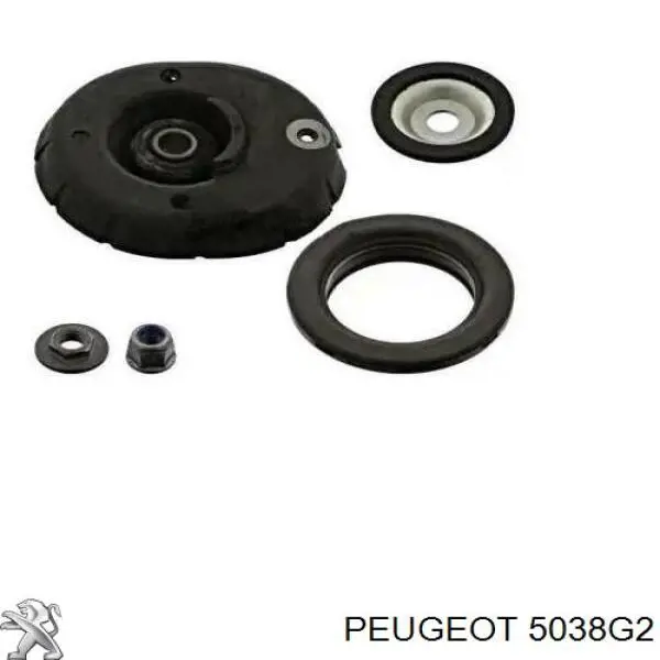 5038G2 Peugeot/Citroen soporte amortiguador delantero izquierdo