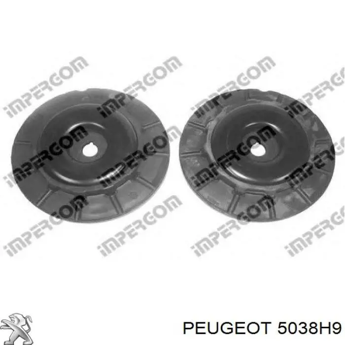 5038H9 Peugeot/Citroen soporte amortiguador delantero izquierdo