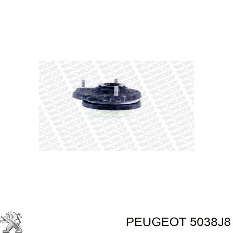 5038J8 Peugeot/Citroen soporte amortiguador delantero derecho